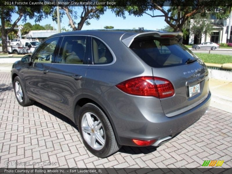 Meteor Grey Metallic / Luxor Beige 2014 Porsche Cayenne Diesel