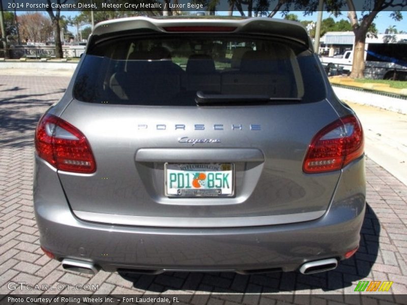 Meteor Grey Metallic / Luxor Beige 2014 Porsche Cayenne Diesel