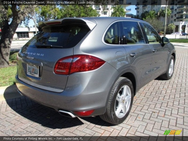 Meteor Grey Metallic / Luxor Beige 2014 Porsche Cayenne Diesel