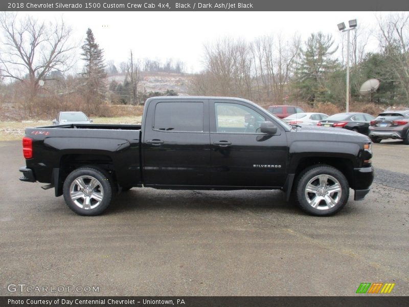 Black / Dark Ash/Jet Black 2018 Chevrolet Silverado 1500 Custom Crew Cab 4x4