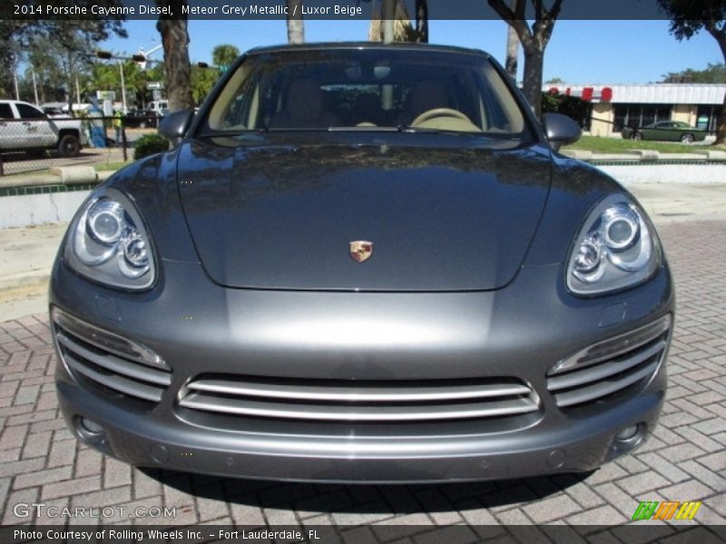 Meteor Grey Metallic / Luxor Beige 2014 Porsche Cayenne Diesel