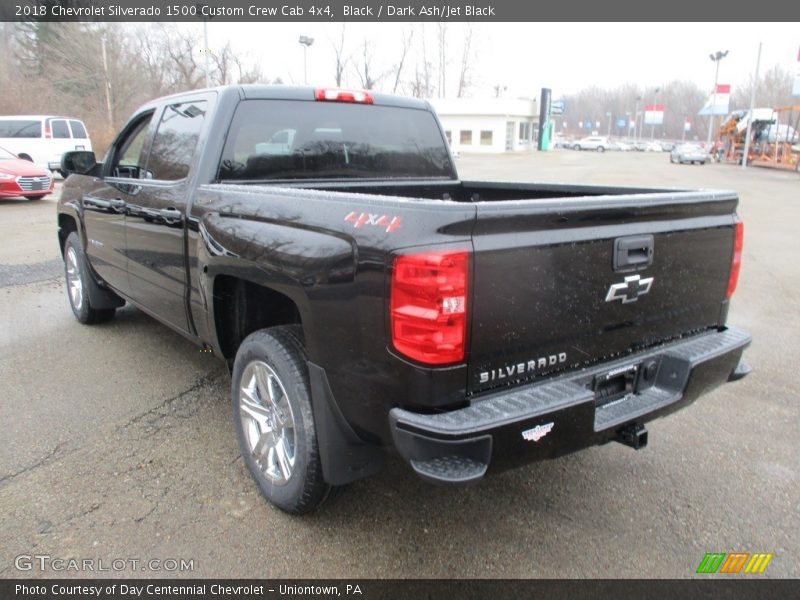 Black / Dark Ash/Jet Black 2018 Chevrolet Silverado 1500 Custom Crew Cab 4x4