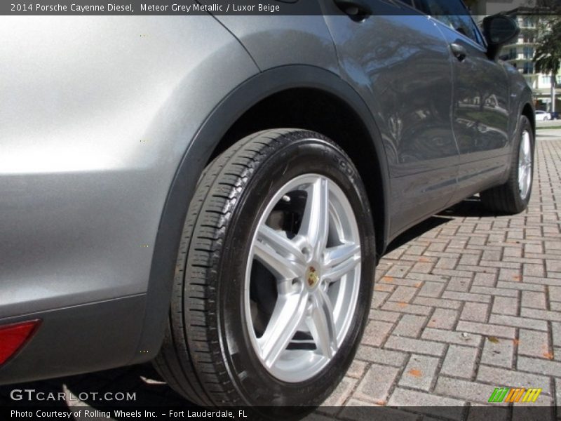 Meteor Grey Metallic / Luxor Beige 2014 Porsche Cayenne Diesel