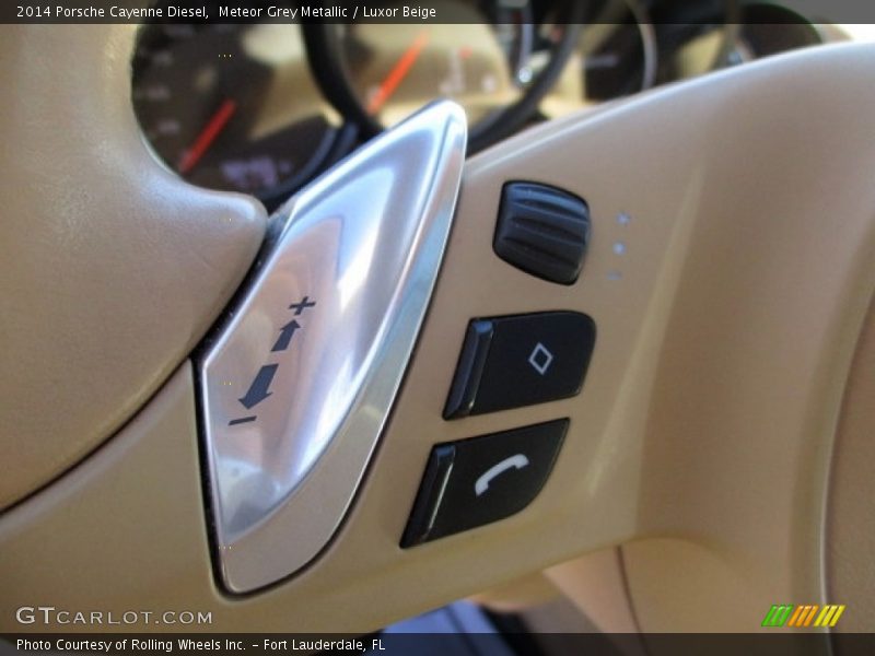 Meteor Grey Metallic / Luxor Beige 2014 Porsche Cayenne Diesel