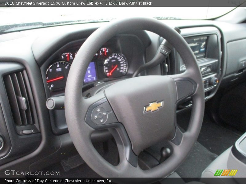 Black / Dark Ash/Jet Black 2018 Chevrolet Silverado 1500 Custom Crew Cab 4x4