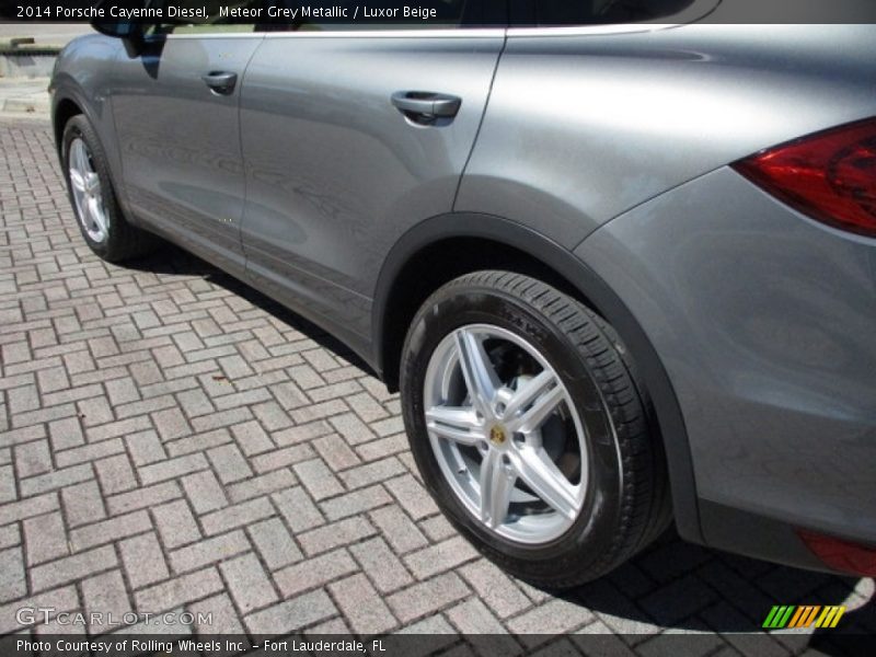 Meteor Grey Metallic / Luxor Beige 2014 Porsche Cayenne Diesel