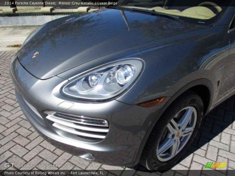 Meteor Grey Metallic / Luxor Beige 2014 Porsche Cayenne Diesel