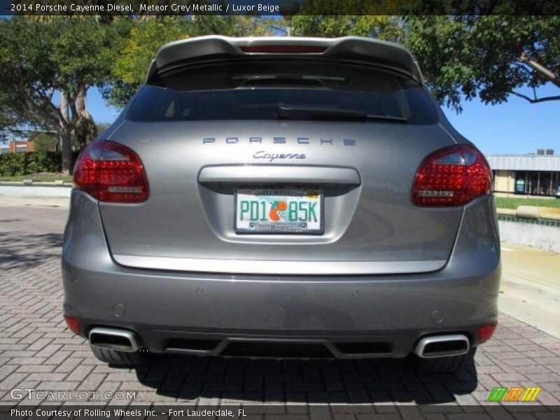 Meteor Grey Metallic / Luxor Beige 2014 Porsche Cayenne Diesel