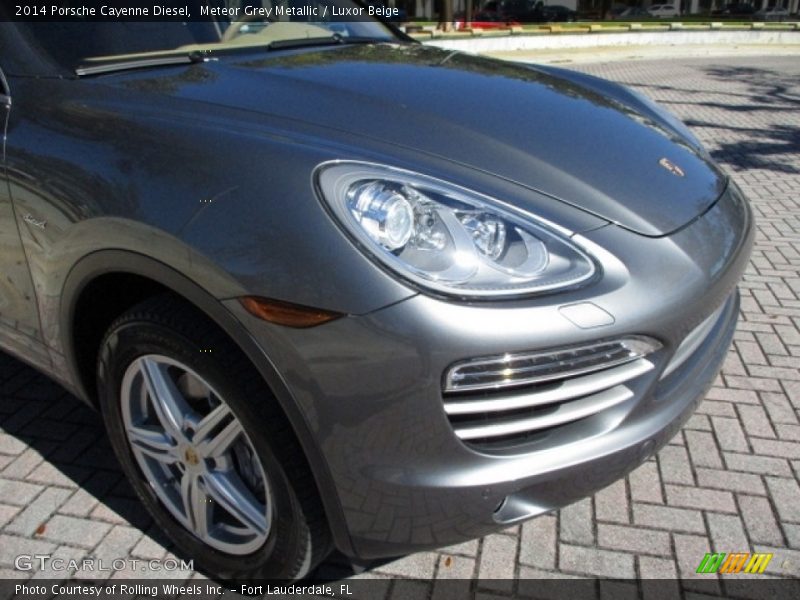 Meteor Grey Metallic / Luxor Beige 2014 Porsche Cayenne Diesel