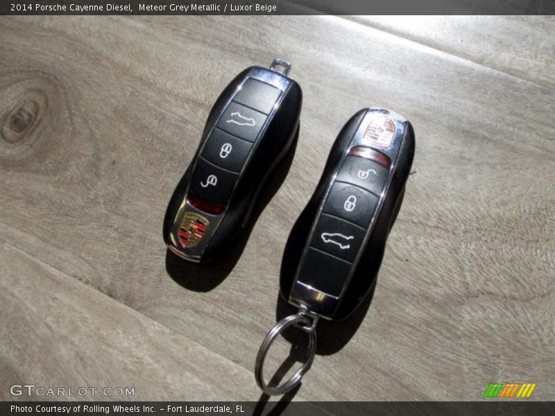 Meteor Grey Metallic / Luxor Beige 2014 Porsche Cayenne Diesel