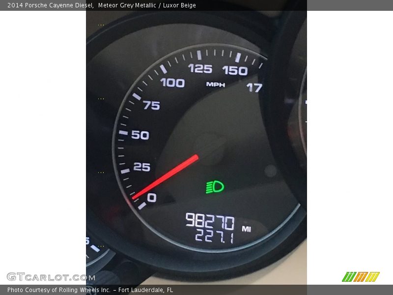 Meteor Grey Metallic / Luxor Beige 2014 Porsche Cayenne Diesel