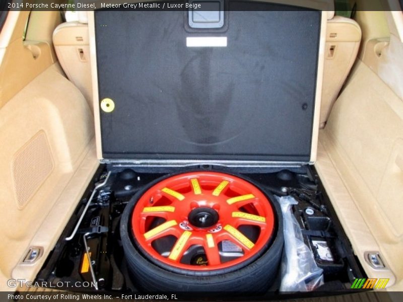 Meteor Grey Metallic / Luxor Beige 2014 Porsche Cayenne Diesel