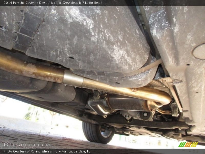 Meteor Grey Metallic / Luxor Beige 2014 Porsche Cayenne Diesel