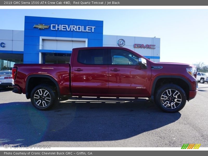 Red Quartz Tintcoat / Jet Black 2019 GMC Sierra 1500 AT4 Crew Cab 4WD