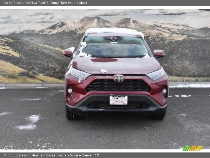 Ruby Flare Pearl / Black 2019 Toyota RAV4 XLE AWD