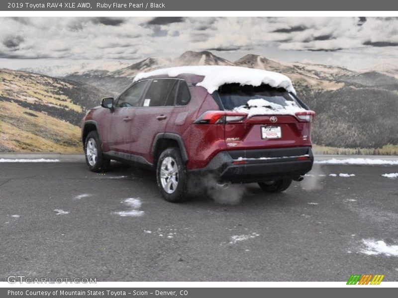 Ruby Flare Pearl / Black 2019 Toyota RAV4 XLE AWD