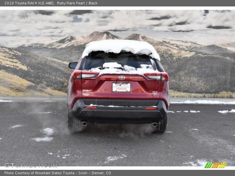 Ruby Flare Pearl / Black 2019 Toyota RAV4 XLE AWD