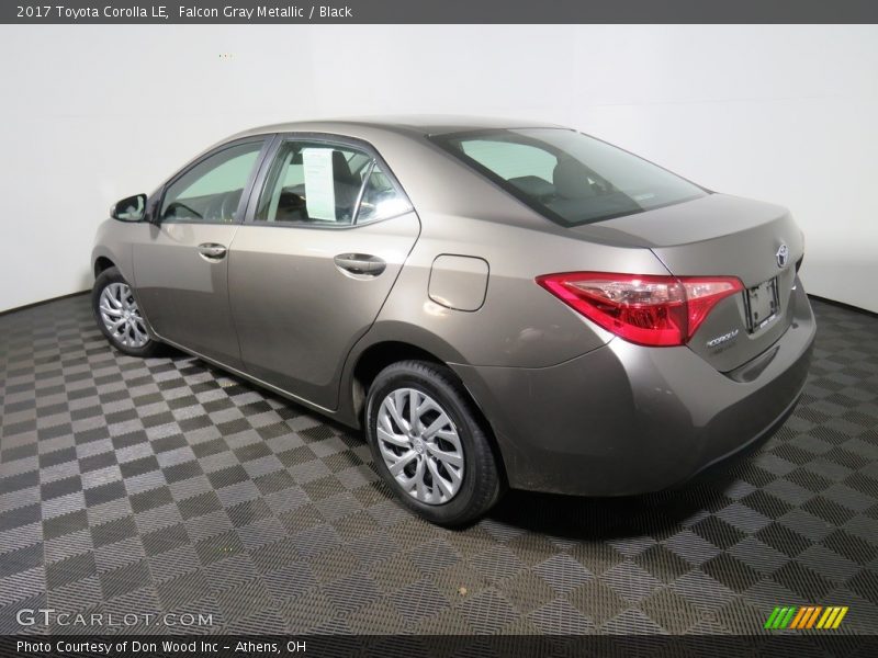 Falcon Gray Metallic / Black 2017 Toyota Corolla LE