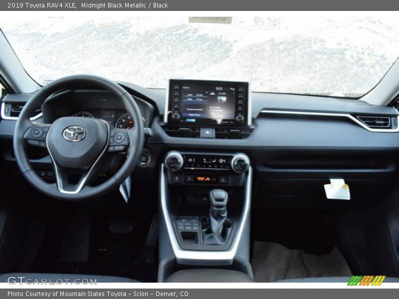 Midnight Black Metallic / Black 2019 Toyota RAV4 XLE