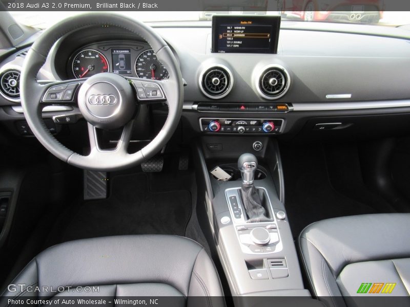 Brilliant Black / Black 2018 Audi A3 2.0 Premium