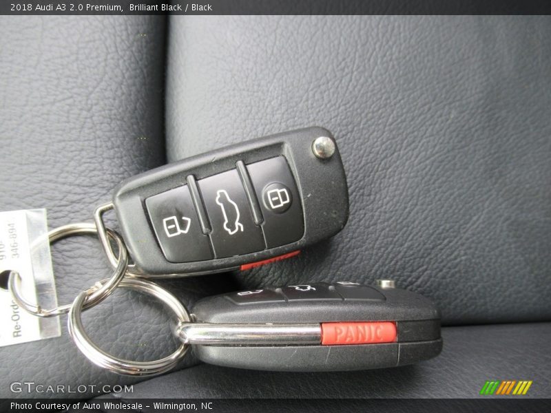Brilliant Black / Black 2018 Audi A3 2.0 Premium