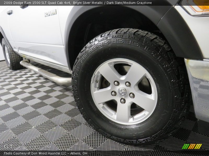 Bright Silver Metallic / Dark Slate/Medium Graystone 2009 Dodge Ram 1500 SLT Quad Cab 4x4