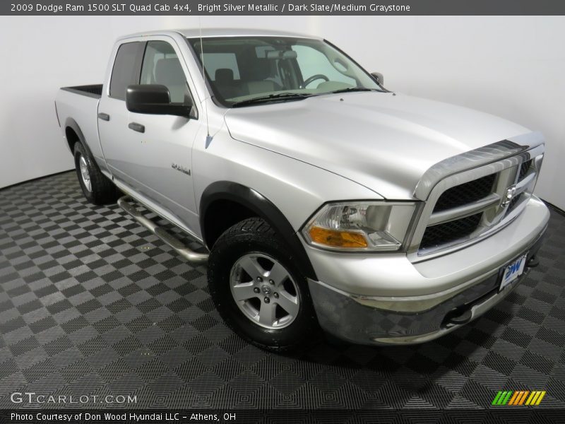 Bright Silver Metallic / Dark Slate/Medium Graystone 2009 Dodge Ram 1500 SLT Quad Cab 4x4
