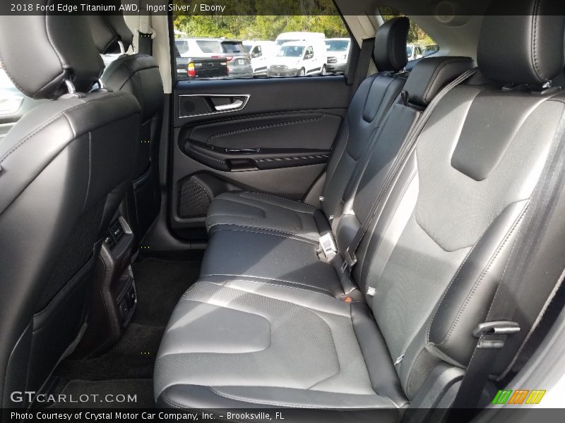 Ingot Silver / Ebony 2018 Ford Edge Titanium AWD