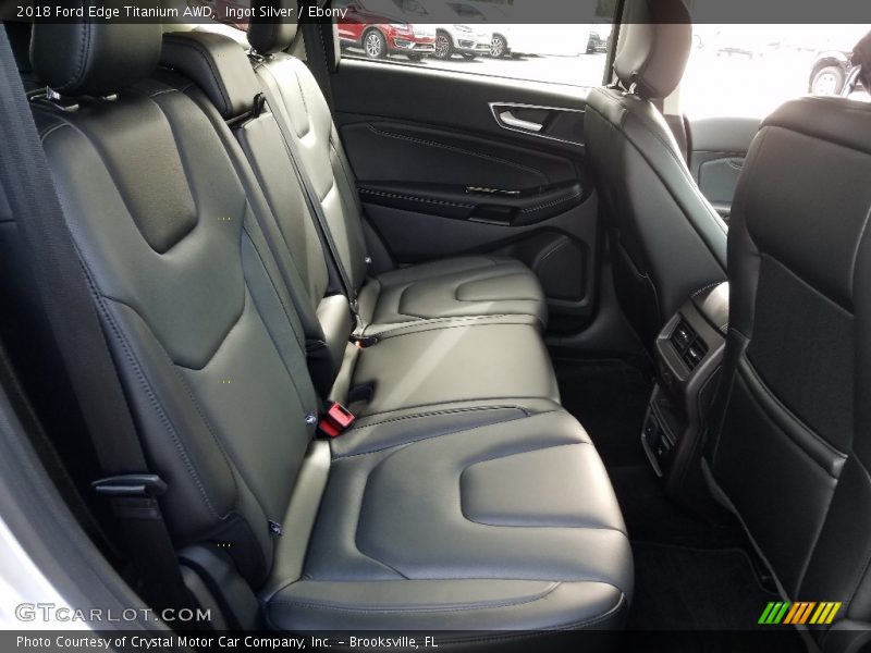 Ingot Silver / Ebony 2018 Ford Edge Titanium AWD