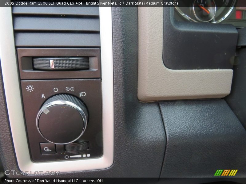 Bright Silver Metallic / Dark Slate/Medium Graystone 2009 Dodge Ram 1500 SLT Quad Cab 4x4