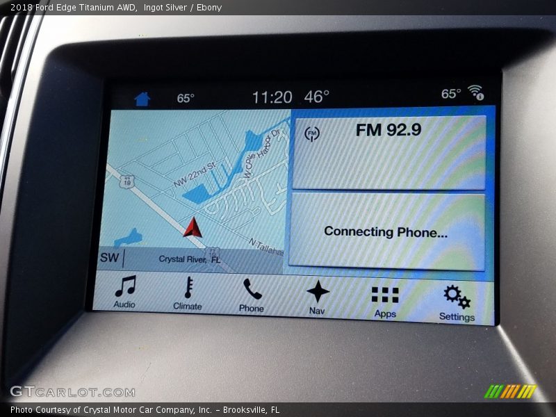 Ingot Silver / Ebony 2018 Ford Edge Titanium AWD