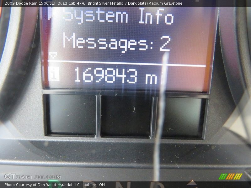 Bright Silver Metallic / Dark Slate/Medium Graystone 2009 Dodge Ram 1500 SLT Quad Cab 4x4