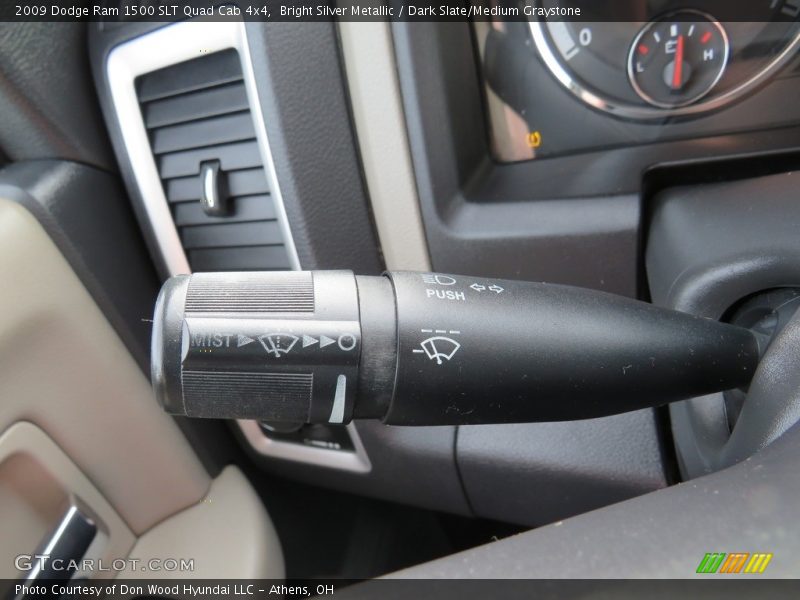 Bright Silver Metallic / Dark Slate/Medium Graystone 2009 Dodge Ram 1500 SLT Quad Cab 4x4