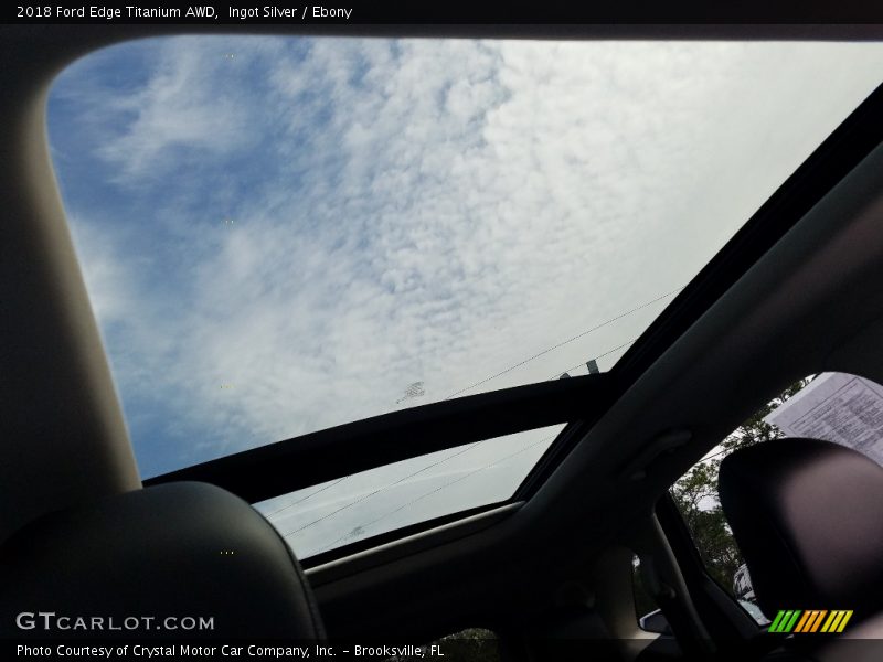 Ingot Silver / Ebony 2018 Ford Edge Titanium AWD