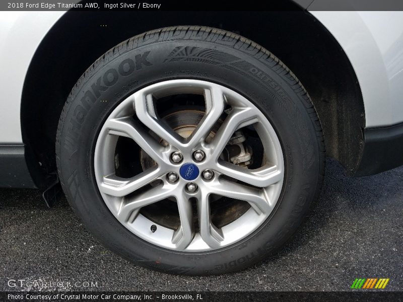 Ingot Silver / Ebony 2018 Ford Edge Titanium AWD
