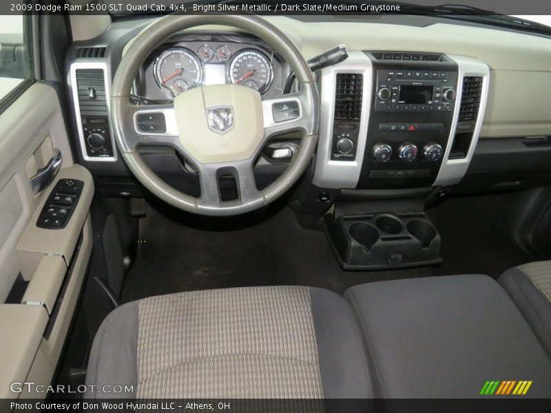Bright Silver Metallic / Dark Slate/Medium Graystone 2009 Dodge Ram 1500 SLT Quad Cab 4x4