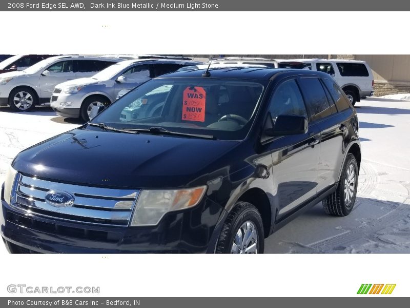 Dark Ink Blue Metallic / Medium Light Stone 2008 Ford Edge SEL AWD