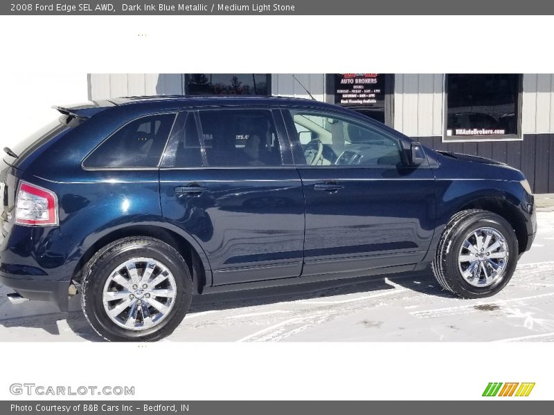 Dark Ink Blue Metallic / Medium Light Stone 2008 Ford Edge SEL AWD