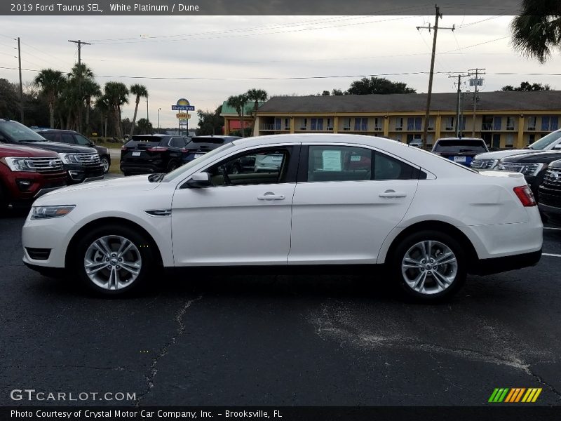 White Platinum / Dune 2019 Ford Taurus SEL