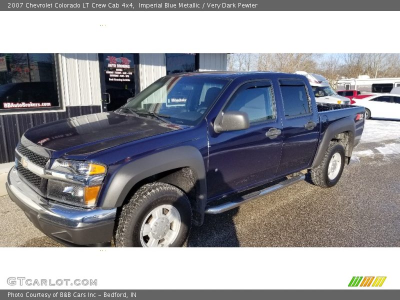 Imperial Blue Metallic / Very Dark Pewter 2007 Chevrolet Colorado LT Crew Cab 4x4