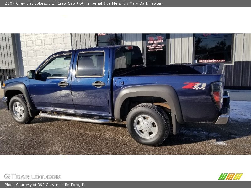 Imperial Blue Metallic / Very Dark Pewter 2007 Chevrolet Colorado LT Crew Cab 4x4
