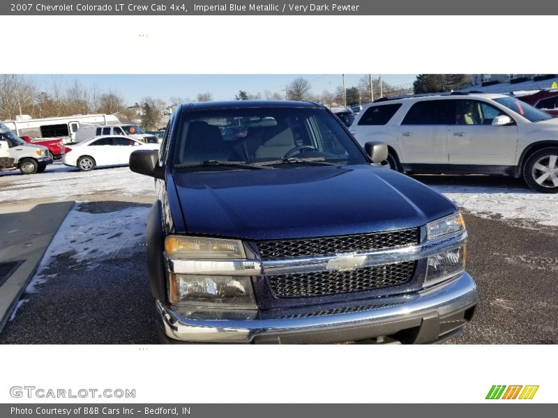 Imperial Blue Metallic / Very Dark Pewter 2007 Chevrolet Colorado LT Crew Cab 4x4