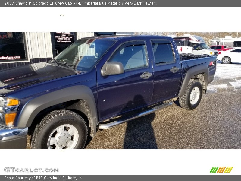 Imperial Blue Metallic / Very Dark Pewter 2007 Chevrolet Colorado LT Crew Cab 4x4