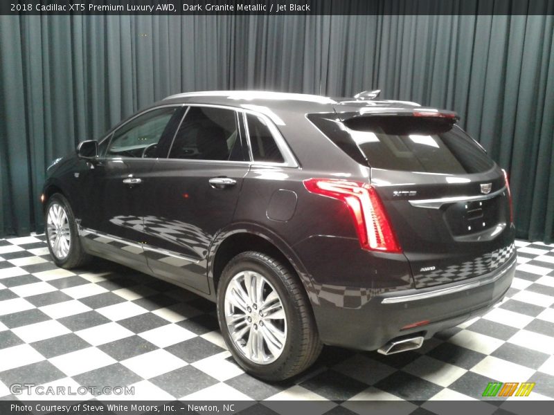 Dark Granite Metallic / Jet Black 2018 Cadillac XT5 Premium Luxury AWD