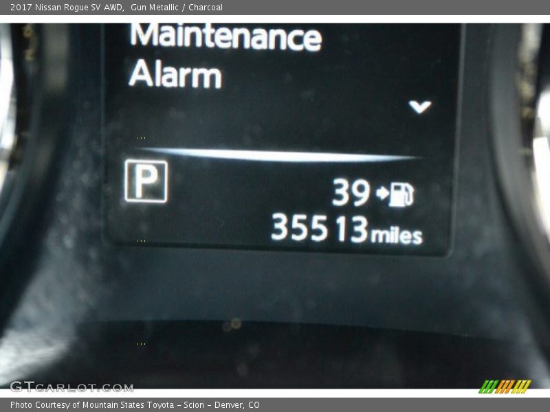 Gun Metallic / Charcoal 2017 Nissan Rogue SV AWD