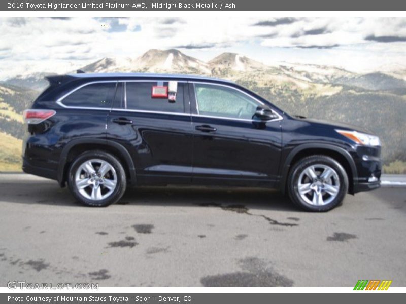 Midnight Black Metallic / Ash 2016 Toyota Highlander Limited Platinum AWD