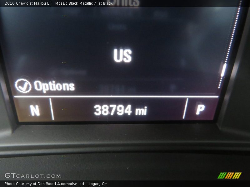Mosaic Black Metallic / Jet Black 2016 Chevrolet Malibu LT