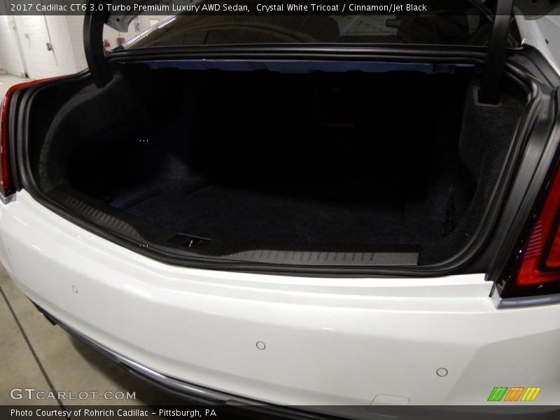Crystal White Tricoat / Cinnamon/Jet Black 2017 Cadillac CT6 3.0 Turbo Premium Luxury AWD Sedan