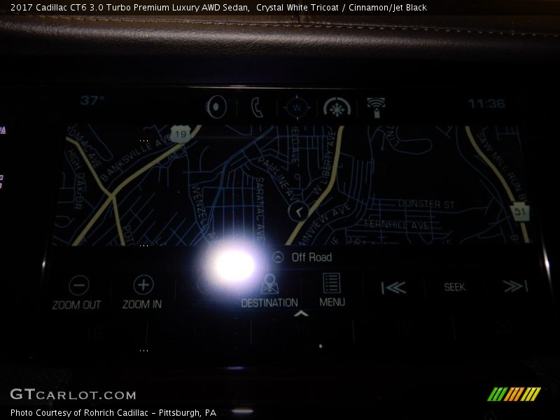 Crystal White Tricoat / Cinnamon/Jet Black 2017 Cadillac CT6 3.0 Turbo Premium Luxury AWD Sedan