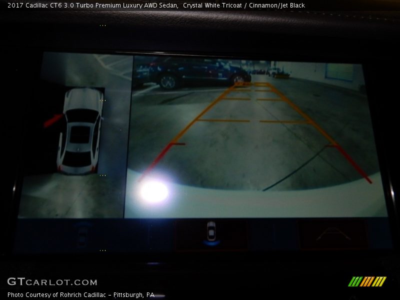 Crystal White Tricoat / Cinnamon/Jet Black 2017 Cadillac CT6 3.0 Turbo Premium Luxury AWD Sedan